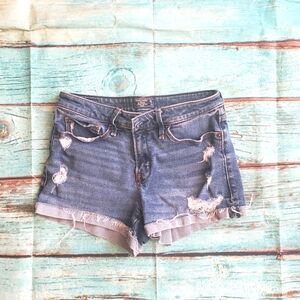 Abercrombie & Fitch Harper Low Rise Denim Jean Shorts Size 2/26